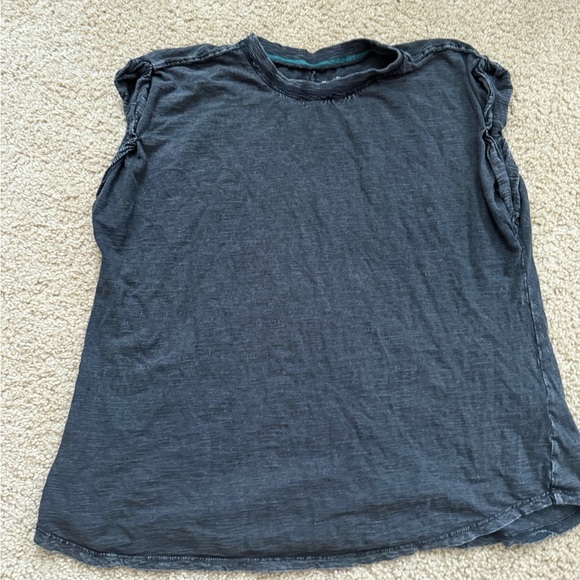 Pilcro Charcoal V-Neck Top - Picture 1 of 8
